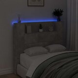  Uzglavlje Betonski sivi 120 x 16 5 x 103 5 cm Konstruirano drvo | shoptok.hr