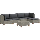  6 kom. Ratan set za opuštanje s jastučićima GENDT Kubu siva | shoptok.hr