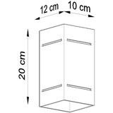  Stenska svetilka BLOCCO siva, (21347224) | Shoptok.si