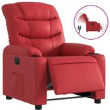 Maison Chic Električni naslanjač - Relax naslanjač rdeče umetno usnje, (22061271) Cene