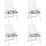  Jastuci za stolice 4 kom višebojni 50 x 50 x 7 cm od tkanine | shoptok.hr