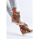 Boto Women's Pink Wedge Sneakers Leoppa | shoptok.hr