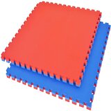 Tatami strunjaca 100x100 cm - 2 cm debljina - plavo-crvena | shoptok.hr