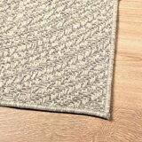  Rug "ZIZUR" Cream 200x200 cm Juta videz Notranje in zunanje | Shoptok.si