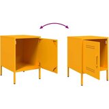 vidaXL Noćni ormarići 2 kom žuta boja senfa 36 x 39 x 50,5 cm čelični | shoptok.hr