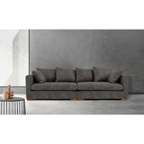 Scandic Antracitno siva sedežna garnitura iz umetnega usnja 266 cm Hamburg – | Shoptok.si