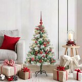  Umjetno božićno drvce S LED lampica Zelena i bijela 120 cm | shoptok.hr