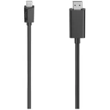 Hama USB-C® adapterski kabel USB-C® utikač, HDMI A utikač 1.50 m crna 00200718 USB-C® kabel za zaslon
