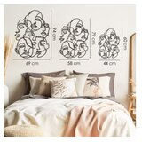WALLXPERT Zidna dekoracija Faces-APT743 S, 44x60 cm, 1,2 mm, Crna | Eponuda.ba