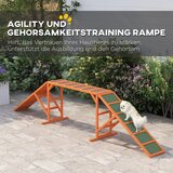  Rampa za pse Agility staza s preprekama protuklizna otporna na vremenske uvjete drvena 335 x 55 x 60 cm narančasta | shoptok.hr