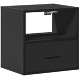 Maison Chic Stenska Nočna omarica - Nočna miza črna 40x31x39,5 cm, (21687541) Cene