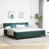  Krevet s opruga kutije Tamnozelena 200 x 200 cm Baršun | shoptok.hr