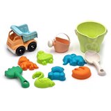 Woopie green set kanti za pijesak s automobilom 11 kom. biorazgradiv organski materijal | shoptok.hr
