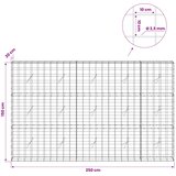  Gabion s žicom debljine 3,5 mm i mrežom 10x10 cm 250x20x150 cm | shoptok.hr