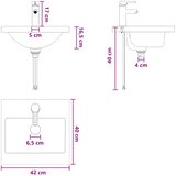  Kupaonski umivaonik s sudoperom Hrast sonoma 42 x 40 x 84,5 cm | shoptok.hr