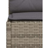  6-dijelni set vrtnih sofa od poliratana s jastucima sivi | shoptok.hr