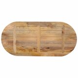 Stolna ploča 100x50x2,5 cm ovalna od masivnog drva manga | shoptok.hr