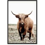  Slika - Young Stag (1 Part) Vertical 40x60 U crnom drvenom okviru | shoptok.hr