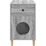  Mačja Kuća Siva Sonoma 72 x 42.5 x 70 cm Konstruirano drvo | shoptok.hr