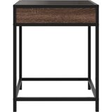 vidaXL Noćni ormarić s beskonačnim LED boja smeđeg hrasta 40x40x51 cm | shoptok.hr