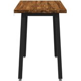  90 x 55 x 75 cm Čvrsto drvo akacije Prirodna i crna Pravokutni | shoptok.hr