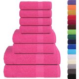 vidaXL 8-dijelni set ručnika ružičasti 360 gsm 100 % pamuk | shoptok.hr