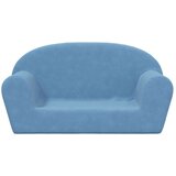  Otroški kavč dvosed moder mehak pliš, (21825098) | Shoptok.si