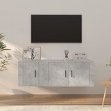  2-dijelni set TV ormarića siva betona konstruirano drvo | shoptok.hr