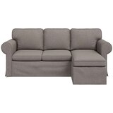 SOFA Sivo-smeđa 215 x 138 x 80 cm Metal | shoptok.hr