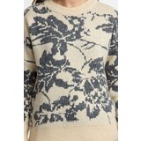 Trendyol Stone Soft Texture Floral Knit Sweater | shoptok.hr