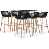  7-dijelni barski set crni u