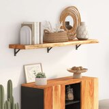 vidaXL Zidna polica 120x20x3,8 cm pravokutna bagremovo drvo živi rub | shoptok.hr