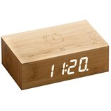 Gingko drvena svijetlosmeđa led budilica flip click Cijene