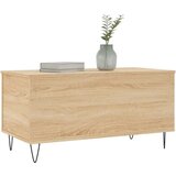 vidaXL Klubska mizica sonoma hrast 90x44,5x45 cm inženirski les | Shoptok.si