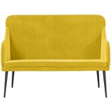  Klupa žuta 110 x 76 x 80 cm baršunasta | shoptok.hr