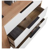 Mömax komoda cismon, bela, barva hrasta | Shoptok.si