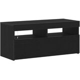vidaXL TV omara Črni hrast Inženirski les 90 x 35 x 40 cm Shranjevanje | Shoptok.si
