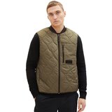 Tom Tailor Brezrokavnik oliva / črna | Shoptok.si