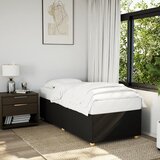 Maison Chic Posteljni okvir - Enojna postelja - Postelja za odrasle brez vzmetnice Črna 90x200cm Tkanina-J11844, (21762728) | Shoptok.si