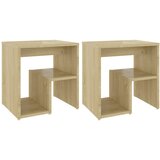  Noćni ormarići 2 kom boja hrasta 40x30x40 cm konstruirano drvo | Eponuda.com