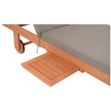 Garden Pleasure Leseni vrtni ležalnik v sivo-naravni barvi San Diego - | Shoptok.si