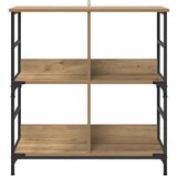 vidaXL Knjižna polica artisan hrast 78,5 x 33 x 82 cm Konstruiran les | Shoptok.si