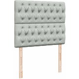 Box spring krevet s madracem svjetlosivi 120x200 cm baršunasti | shoptok.hr