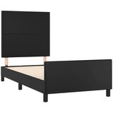  Za krevet s uzglavljem crni 80 x 200 cm od umjetne kože | shoptok.hr