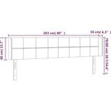 Uzglavlje krem 203x16x78/88 cm od tkanine | shoptok.hr
