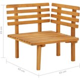  Vrtni kotni kavč z blazinami trden akacijev les, (20660874) | Shoptok.si