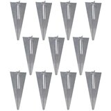  Mrežna ograja s stebrički koničasta pocinkano jeklo 25x1,25 m, (20982614) | Shoptok.si