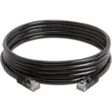 mrežni kabl 10m (Crni) CAT.6 UTP RJ 45 Patch (Ravni) Licnasti