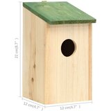  Ptičje hišice 10 kosov trden les jelke 12x12x22 cm, (21583171) | Shoptok.si