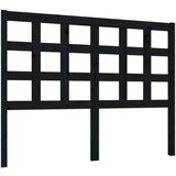  Uzglavlje za krevet crno 125 5 x 4 x 100 cm od masivne borovine | shoptok.hr
